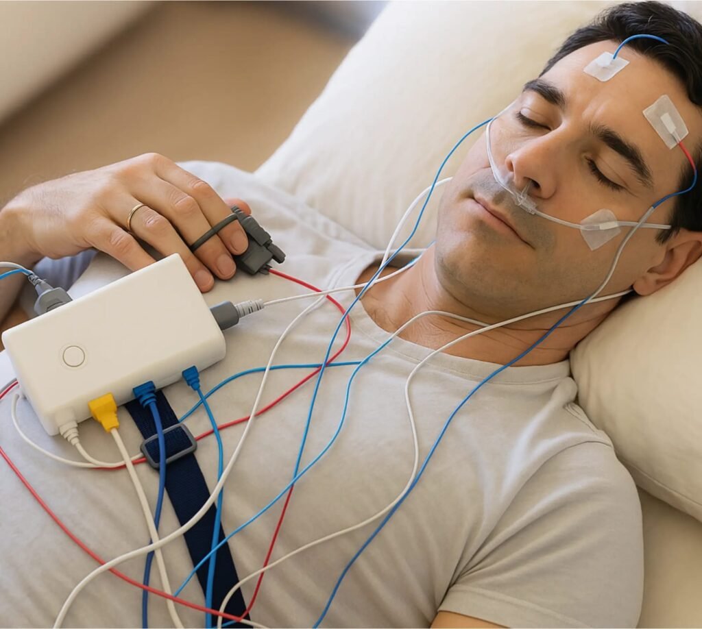 Level 3 Sleep Apnea Test at Home in Nellore using portable sleep diagnostic device