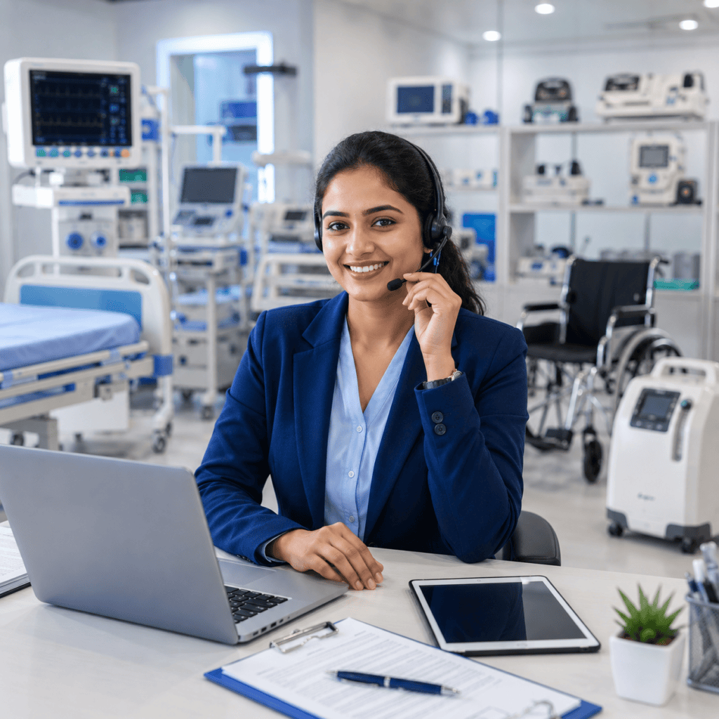Medical Equipment Supplier in Nellore Customer Support Team